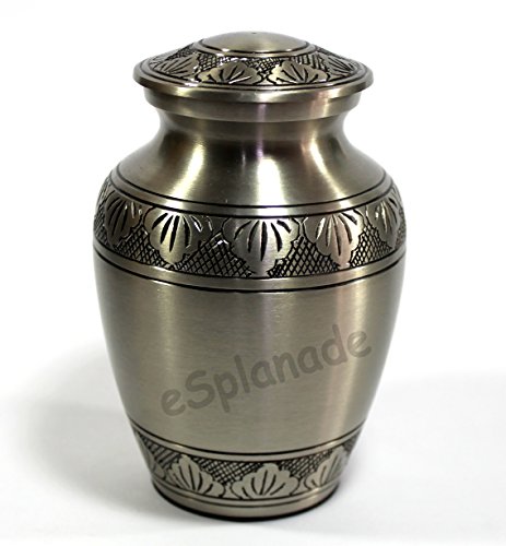eSplanade Metall-Urnen-Gedenkglas-Behälter (Zinn) von eSplanade