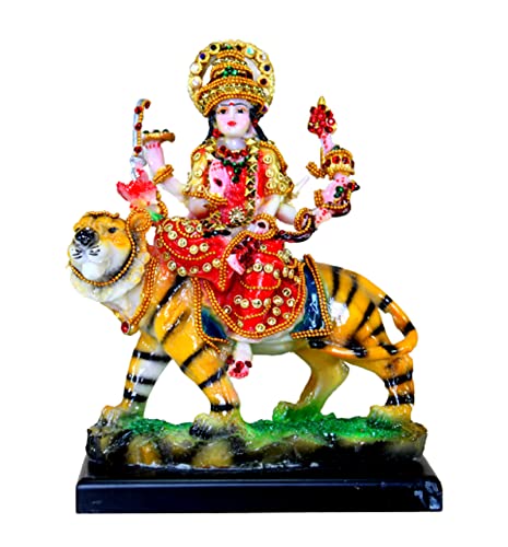 Esplanade Maa Durga MATA Rani Idol Statue Murti Moorti für Zuhause Mandir (6,5 x 8 Zoll)… von eSplanade