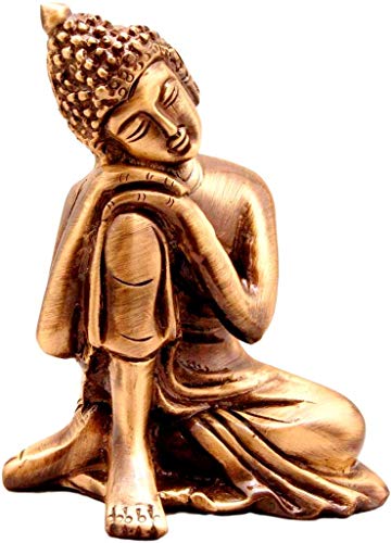 eSplanade Ruhende Buddha Statue | Wohnkultur | Metall Statue Figur Idol | Statue - Buddha Statue von eSplanade
