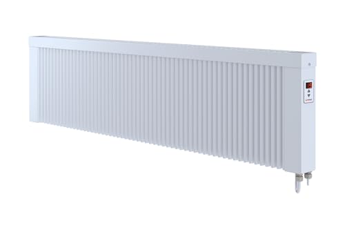 Kompakte Flächenspeicherheizung areo direct base 1600 Watt - leicht bedienbares Thermostat - angenehme Wärme bei minimalem Energieverbrauch von eVARMO