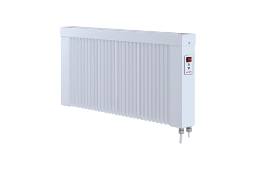 Kompakte Flächenspeicherheizung areo direct base 800 Watt - leicht bedienbares Thermostat - angenehme Wärme bei minimalem Energieverbrauch von eVARMO