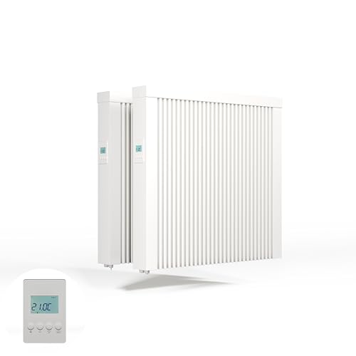 eVARMO 2x Areo Smart 1300 Watt elektrische Heizung mit Schamottekern zur Wandmontage/Elektroheizkörper eVARMO 2x Areo Smart 1300 Watt elektrische Heizung mit Schamottekern zur Wandmontage/Elektroheizkörper von eVARMO