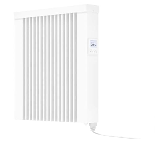 eVARMO Areo Smart GS 800 W Elektroheizung Wandmontage - Elektroheizkörper mit Thermostat - Elektrische Heizung Smart Home - App steuerbare Heizung WLAN steuerbar - Digitale Elektroheizung von eVARMO