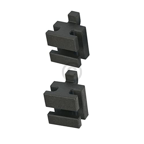 Buchse kompatibel mit SIEMENS 00637444 Keramikhalter hinten für Zubehörhaltegitter Backofen mit Mikrowelle 2Stk von eVendix