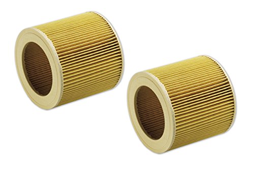eVendix 2 Patronenfilter Lamellenfilter kompatibel mit Kärcher A 2204A A 2254 2101 A 2201 6.414-552.0 64145520 von eVendix