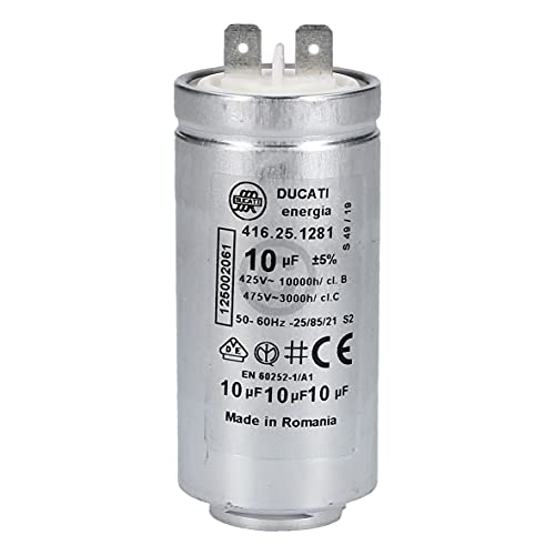 eVendix Kondensator 10µF AEG 125002061/5 für Trockner Waschtrockner von eVendix