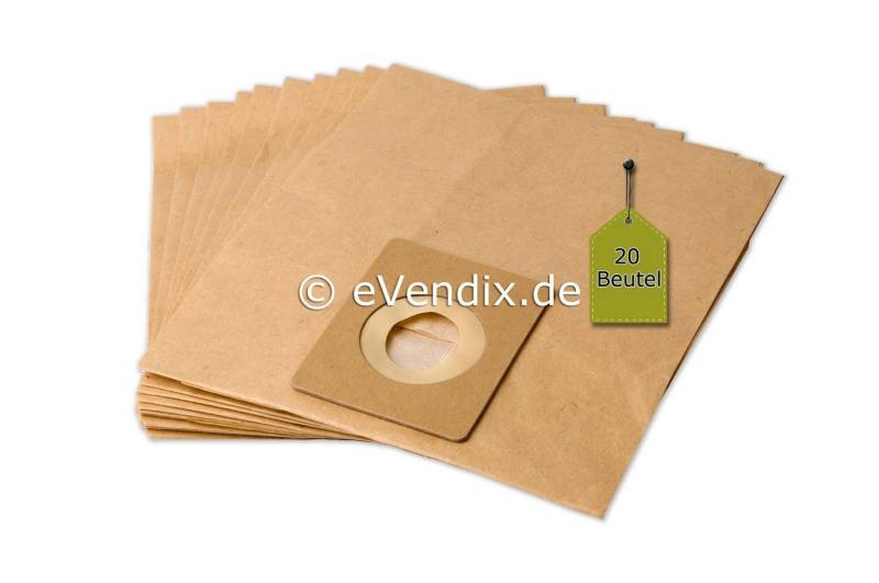 eVendix Staubsaugerbeutel 20 Staubsaugerbeutel kompatibel mit UFESA AT 7501, passend für UFESA, 20 St., UFESA AT 7501 von eVendix