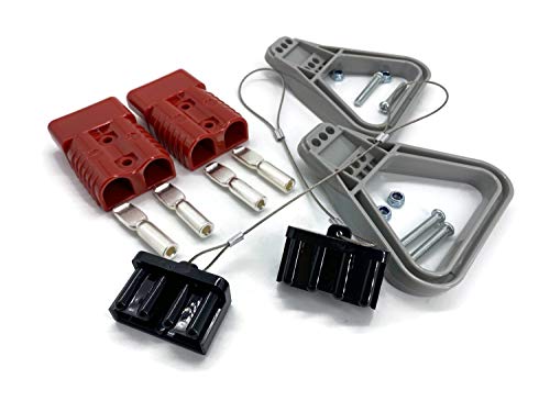 Batterie Stecker 175A 50 mm2 rot Vollset Steckverbinder für Gabelstapler Kabel von eXODA