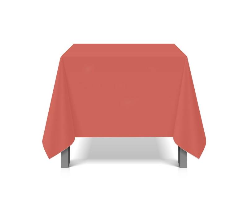 eXODA Tischschonbezug Vinyl Rot zuschneidbar Schutzbezug 200x230cm wasserdicht (1x Tischbezug) von eXODA
