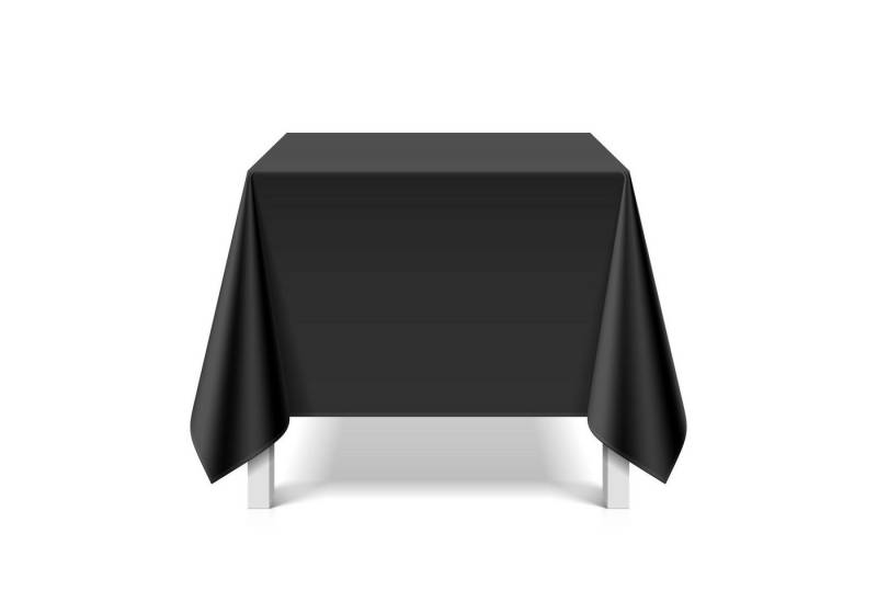 eXODA Tischschonbezug Vinyl Schwarz Schutzbezug 180x220cm wasserdicht (1x Tischbezug) von eXODA
