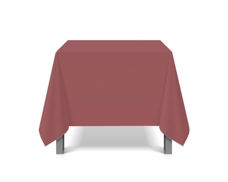 eXODA Tischschonbezug Vinyl dunkelrot zuschneidbar 200x230cm wasserdicht (1x Tischbezug) von eXODA