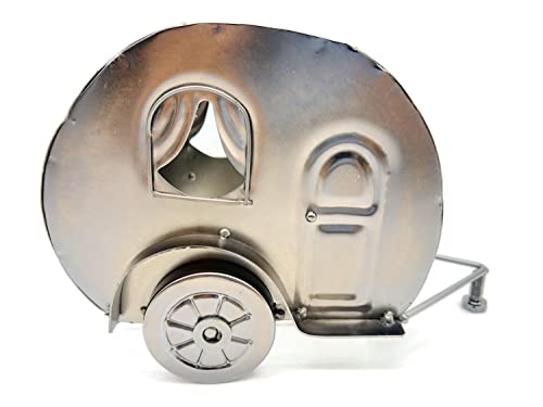 eXODA Weinflaschenhalter Metall Figuren Skulptur Campingwagen Deko von eXODA