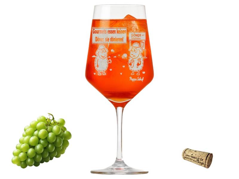 eXODA Weinglas Comic Gravur Puppa Döner Schaf Dönierglas, Glas, Atemberaubende Darstellung eXODA Weinglas Comic Gravur Puppa Döner Schaf Dönierglas, Glas, Atemberaubende Darstellung von eXODA