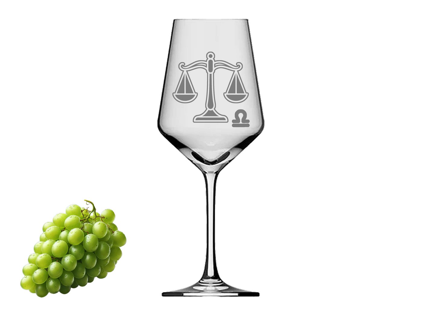 eXODA Weinglas Sternzeichen Waage 350ml spülmaschinenfest mit schöner Gravur, Glas, Atemberaubende Darstellung eXODA Weinglas Sternzeichen Waage 350ml spülmaschinenfest mit schöner Gravur, Glas, Atemberaubende Darstellung von eXODA
