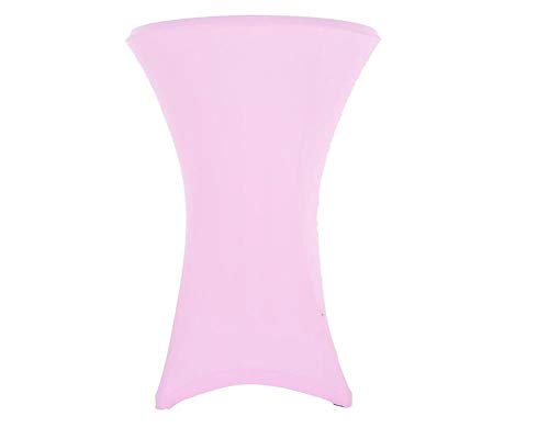 eXpand Original Stehtischhusse Stretchhusse, Tischhusse Überzug für Stehtische oder Bristotische, Exklusive Profi-Qualität mit 210g/m² - (Ø 80-86 cm, Rosa) von eXpand