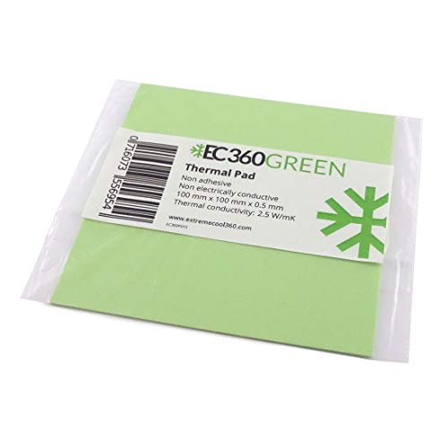 EC360® Green 2,5W/mK Wärmeleitpad (100 x 100 x 0,5 mm) von EC360