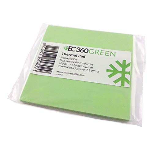 EC360® Green 2,5W/mK Wärmeleitpad (100 x 100 x 5,0 mm) EC360® Green 2,5W/mK Wärmeleitpad (100 x 100 x 5,0 mm) von EC360