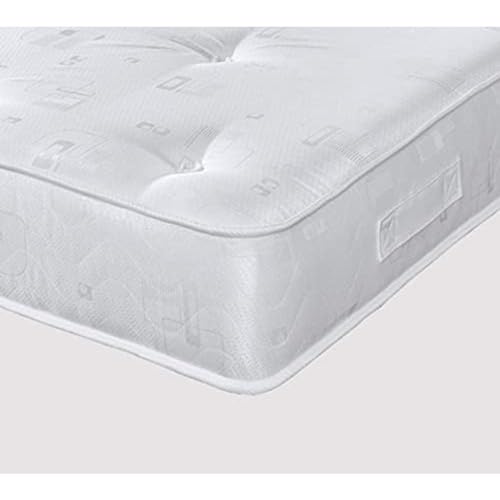 eXtreme comfort ltd Extreme Comfort – 140 cm Doppel-Matratze. Handgetuftete Federkernmatratze (135 x 190 cm) [1347 Plus], Memory-Schaum, Silber, Double Mattress von eXtreme comfort ltd