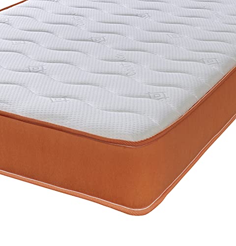 eXtreme comfort ltd The Cooltouch Essentials Hybrid-Matratze, 18 cm tief, Feder- und Memory-Schaumstoff, 90 cm x 190 cm, Orange von eXtreme comfort ltd