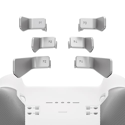 eXtremeRate 6pcs Swift Paddles für Xbox Elite V1/V2/V3 Controller, Austauschbare Ersatz Metall Back Paddles Trigger Tasten Zubehör für Xbox One Elite & Elite Series 2/Series 2-Core Controller-Silber eXtremeRate 6pcs Swift Paddles für Xbox Elite V1/V2/V3 Controller, Austauschbare Ersatz Metall Back Paddles Trigger Tasten Zubehör für Xbox One Elite & Elite Series 2/Series 2-Core Controller-Silber von eXtremeRate