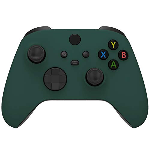 eXtremeRate Front Case für Xbox Series X/S, Matt Vordere Hülle Gehäuse Skin Shell Ersatzteil Set für Xbox Core Controller Model 1914(Renngrün)-Controller Nicht enthalten von eXtremeRate