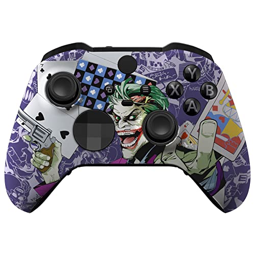 eXtremeRate Front Gehäuse Case für Xbox Elite Series 2/2-Core Controller,DIY-Ersatz Hülle&Thumbstick Accent Ring Shell Zubehör für Xbox Elite Series V2/V3 Gamepad Model 1797-Clown Poker eXtremeRate Front Gehäuse Case für Xbox Elite Series 2/2-Core Controller,DIY-Ersatz Hülle&Thumbstick Accent Ring Shell Zubehör für Xbox Elite Series V2/V3 Gamepad Model 1797-Clown Poker von eXtremeRate