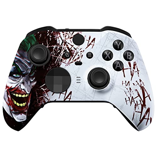 eXtremeRate Front Gehäuse Case für Xbox Elite Series 2/2-Core Controller,DIY-Ersatz Hülle&Thumbstick Accent Ring Shell Zubehör für Xbox Elite Series V2/V3 Gamepad Model 1797-HAHA von eXtremeRate