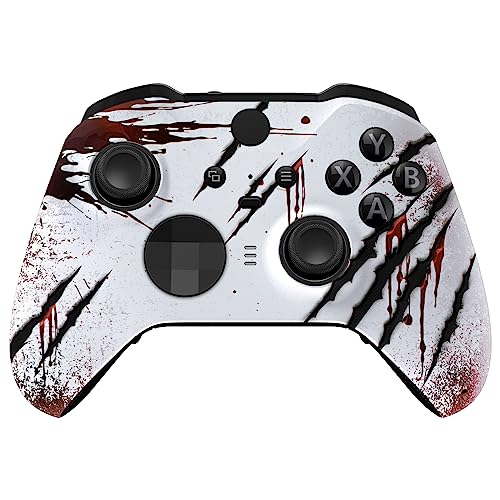 eXtremeRate Front Gehäuse Case für Xbox Elite Series 2/2-Core Controller,DIY-Ersatz Hülle&Thumbstick Accent Ring Shell Zubehör für Xbox Elite Series V2/V3 Gamepad Model 1797-Wild Attack von eXtremeRate