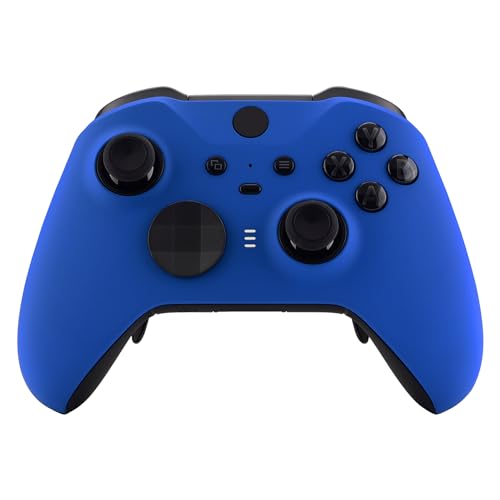 eXtremeRate Front Gehäuse für Xbox Elite Series 2/Series 2-Core Controller,DIY-Ersatz Hülle&Thumbsticks Accent-Ring Case Shell Set für Xbox Elite Series 2 Gamepad Modell 1797-Blau von eXtremeRate