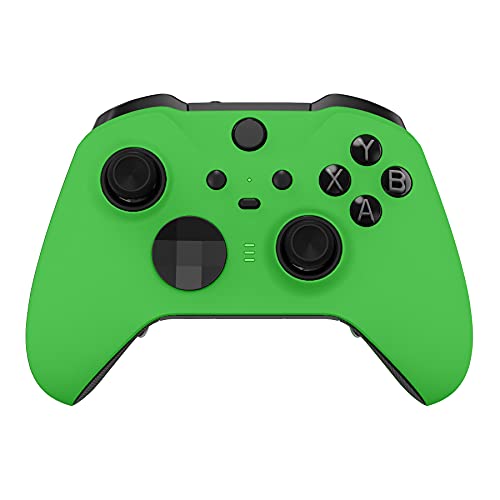 eXtremeRate Front Gehäuse für Xbox Elite Series 2/Series 2-Core Controller,DIY-Ersatz Hülle&Thumbsticks Accent-Ring Case Shell Set für Xbox Elite Series 2 Gamepad Modell 1797-Grün von eXtremeRate