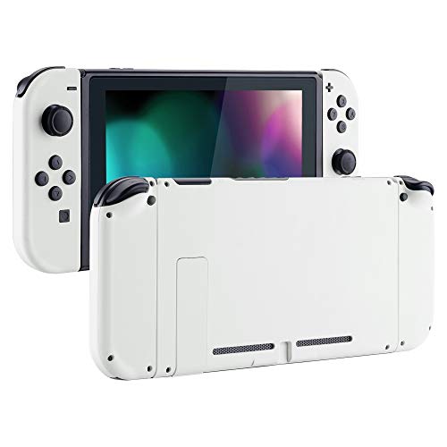 eXtremeRate Full Case für Nintendo Switch Joycon/Console, Matt DIY-Ersatz Joy Con Shell/Buttons & Rückplate & Kickstand, Custom Gehäuse Zubehör für Nintendo Switch Konsole-Weiß eXtremeRate Full Case für Nintendo Switch Joycon/Console, Matt DIY-Ersatz Joy Con Shell/Buttons & Rückplate & Kickstand, Custom Gehäuse Zubehör für Nintendo Switch Konsole-Weiß von eXtremeRate