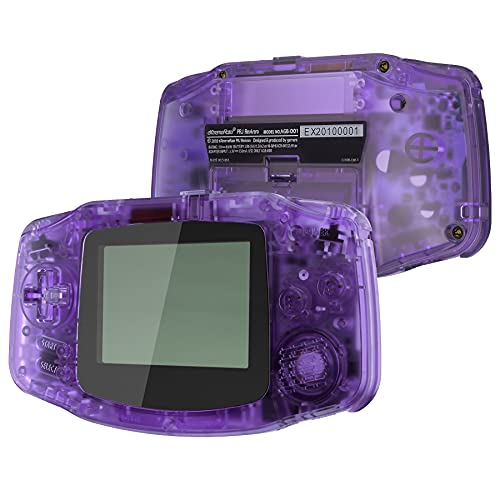 eXtremeRate Full Case & Tasten für Gameboy Advance, IPS Ready Upgrade DIY-Ersatz Gehäuse Hülle für GBA IPS/Standard-LCD[Konsole&IPS-Screen Nicht enthalten]-Transparent Lila von eXtremeRate