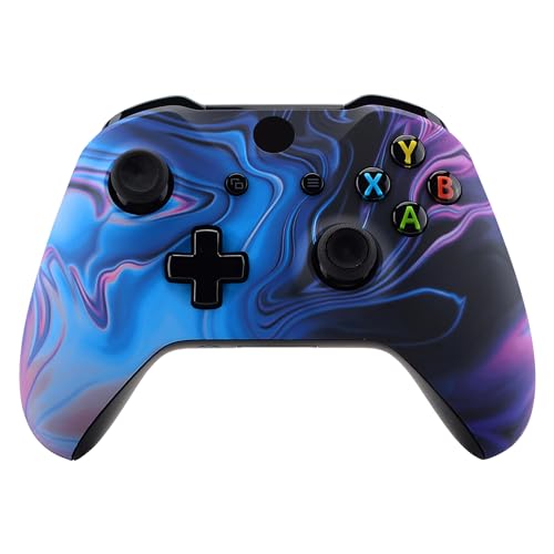 eXtremeRate Gehäuse für Xbox One X/S Controller, DIY-Ersatz Front Hülle Case Zubehör Faceplate für Xbox One S/X Controller Modell 1708-Ursprung des Chaos von eXtremeRate