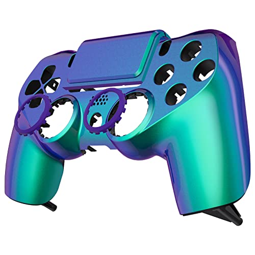 eXtremeRate Ghost Front Hülle&Touchpad&Akzentringe kompatibel mit ps4 Slim Pro Controller, Custom Soft-Touch Ersatz Vorderseite Case Shell für ps4 JDM-040/050/055–Controller Nicht enthalten-Grün Lila eXtremeRate Ghost Front Hülle&Touchpad&Akzentringe kompatibel mit ps4 Slim Pro Controller, Custom Soft-Touch Ersatz Vorderseite Case Shell für ps4 JDM-040/050/055–Controller Nicht enthalten-Grün Lila von eXtremeRate