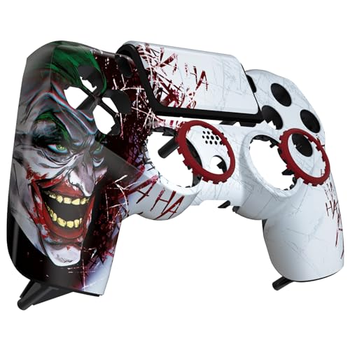 eXtremeRate Ghost Front Hülle&Touchpad&Akzentringe kompatibel mit ps4 Slim Pro Controller, DIY-Ersatz Vorderseite Case Shell für ps4 JDM-040/050/055–Controller Nicht enthalten-HAHA eXtremeRate Ghost Front Hülle&Touchpad&Akzentringe kompatibel mit ps4 Slim Pro Controller, DIY-Ersatz Vorderseite Case Shell für ps4 JDM-040/050/055–Controller Nicht enthalten-HAHA von eXtremeRate