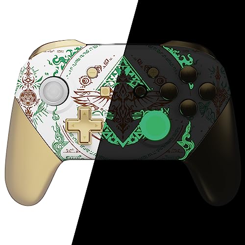 eXtremeRate Full Gehäuse Set kompatibel mit Nintendo Switch Pro Controller, DIY-Ersatz Front Hülle/Back Shell&Handgriffe Case Zubehör für Switch Pro Controller-Totem of Kingdom Weiß eXtremeRate Full Gehäuse Set kompatibel mit Nintendo Switch Pro Controller, DIY-Ersatz Front Hülle/Back Shell&Handgriffe Case Zubehör für Switch Pro Controller-Totem of Kingdom Weiß von eXtremeRate