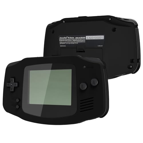 eXtremeRate IPS Ready Upgrade Full Shell & Button für Gameboy Advance Console, DIY-Ersatz Hülle Case&Tool für GBA IPS/Standard-LCD[Konsole&IPS-Screen Nicht enthalten]-Schwarz&Schwarz Buttons von eXtremeRate