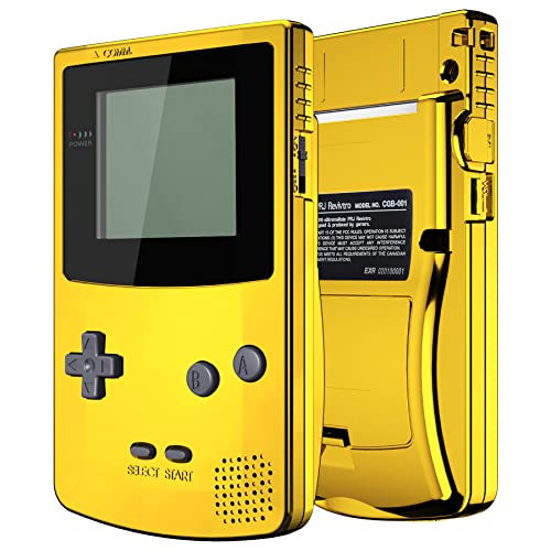 eXtremeRate IPS Ready Upgraded Case&Button für Gameboy Color, DIY-Ersatz Full Hülle Gehäuse Set für Gameboy Color gbc OSD&Reguläres IPS&Standard LCD-Chrome Gold(Ohne Konsole & IPS-Screen) eXtremeRate IPS Ready Upgraded Case&Button für Gameboy Color, DIY-Ersatz Full Hülle Gehäuse Set für Gameboy Color gbc OSD&Reguläres IPS&Standard LCD-Chrome Gold(Ohne Konsole & IPS-Screen) von eXtremeRate