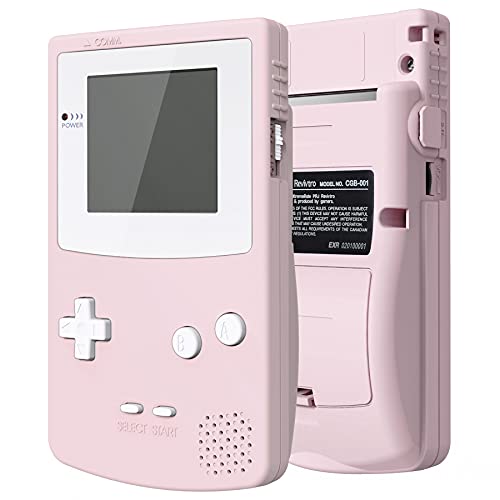 eXtremeRate IPS Ready Upgraded Case&Button für Gameboy Color, DIY-Ersatz Full Hülle Gehäuse Set für Gameboy Color gbc OSD&Reguläres IPS&Standard LCD-Pink(Ohne Konsole & IPS-Screen) von eXtremeRate