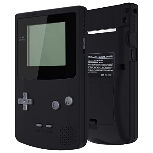 eXtremeRate IPS Ready Upgraded Case&Button für Gameboy Color, DIY-Ersatz Full Hülle Gehäuse Set für Gameboy Color gbc OSD&Reguläres IPS&Standard LCD-Schwarz(Ohne Konsole & IPS-Screen) von eXtremeRate