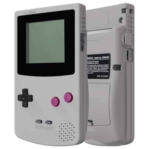 eXtremeRate IPS Ready Upgraded Case&Tasten für Gameboy Color, DIY-Ersatz Full Hülle Gehäuse für gbc OSD IPS&Reguläres IPS&Standard-LCD(Klassik Grau)–KEIN Konsole&KEIN IPS-Bildschirm von eXtremeRate