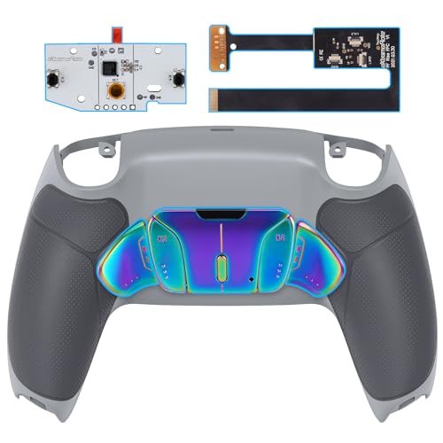 eXtremeRate Konfigurierbar RISE4 Metal Remap Kit für ps5 Controller BDM-010/020,Upgrade Mapping Board&Gummiert Griff Rück Gehäuse Case&Meall Back Paddles Rücktasten für ps5-Grau&Aura Blau Lila eXtremeRate Konfigurierbar RISE4 Metal Remap Kit für ps5 Controller BDM-010/020,Upgrade Mapping Board&Gummiert Griff Rück Gehäuse Case&Meall Back Paddles Rücktasten für ps5-Grau&Aura Blau Lila von eXtremeRate