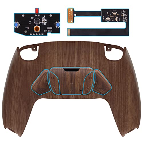 eXtremeRate Konfigurierbar RISE4 Remap Kit für ps5 Controller BDM-010/020 Modell, Remapper Board&Ergonomic Case Rückplate Gehäuse&Back Paddles Buttons für ps5-Holz Optik eXtremeRate Konfigurierbar RISE4 Remap Kit für ps5 Controller BDM-010/020 Modell, Remapper Board&Ergonomic Case Rückplate Gehäuse&Back Paddles Buttons für ps5-Holz Optik von eXtremeRate