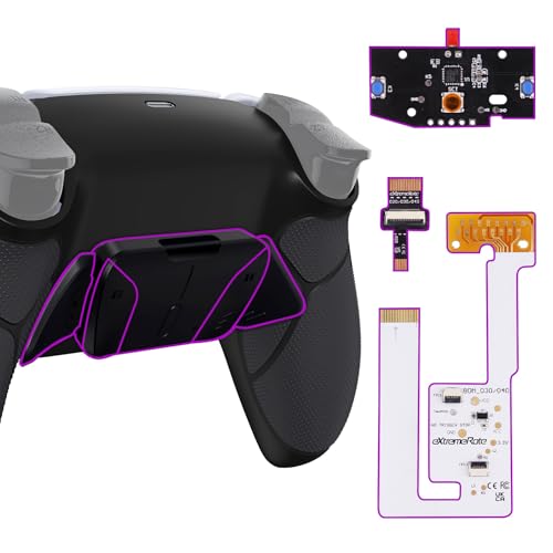 eXtremeRate Konfigurierbar RISE4 V3 Remap Kit für ps5 Controller BDM-030/040/050 Modell, Upgrade Board & Gummiert Griff Rücken Gehäuse Case & Rücktasten Back Paddles Set für ps5-Schwarz eXtremeRate Konfigurierbar RISE4 V3 Remap Kit für ps5 Controller BDM-030/040/050 Modell, Upgrade Board & Gummiert Griff Rücken Gehäuse Case & Rücktasten Back Paddles Set für ps5-Schwarz von eXtremeRate