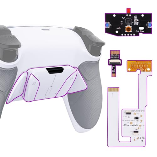 eXtremeRate Konfigurierbar RISE4 V3 Remap Kit für ps5 Controller BDM-030/040/050 Modell, Upgrade Board & Gummiert Griff Rücken Gehäuse Case & Rücktasten Back Paddles Set für ps5-Weiß Grau eXtremeRate Konfigurierbar RISE4 V3 Remap Kit für ps5 Controller BDM-030/040/050 Modell, Upgrade Board & Gummiert Griff Rücken Gehäuse Case & Rücktasten Back Paddles Set für ps5-Weiß Grau von eXtremeRate