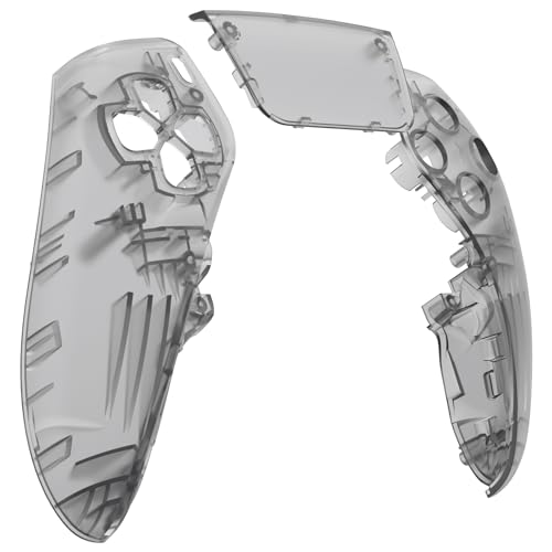 eXtremeRate Linke rechte Frontschale mit Touchpad, kompatibel mit PS5 Edge-Controller, transparent, schwarz, DIY-Ersatz-Frontplatte, benutzerdefinierte Touch-Pad-Abdeckung, kompatibel mit PS5 Edge eXtremeRate Linke rechte Frontschale mit Touchpad, kompatibel mit PS5 Edge-Controller, transparent, schwarz, DIY-Ersatz-Frontplatte, benutzerdefinierte Touch-Pad-Abdeckung, kompatibel mit PS5 Edge von eXtremeRate