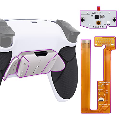 eXtremeRate Programmierbar RISE4 Metall Remap Kit für ps5 Controller BDM-030/040/050, Remapping Board&Gummiert Griff Rückplate Gehäuse Case&Metal Back Paddles für ps5-Weiß Schwarz eXtremeRate Programmierbar RISE4 Metall Remap Kit für ps5 Controller BDM-030/040/050, Remapping Board&Gummiert Griff Rückplate Gehäuse Case&Metal Back Paddles für ps5-Weiß Schwarz von eXtremeRate