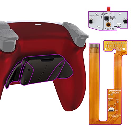 eXtremeRate Programmierbares RISE4 Metall Remap Kit für ps5 Controller BDM-030/040/050 Model, Upgrade Remapper Board&Back Case Gehäuse&Rücktasten Metal Back Paddles für ps5-Rot eXtremeRate Programmierbares RISE4 Metall Remap Kit für ps5 Controller BDM-030/040/050 Model, Upgrade Remapper Board&Back Case Gehäuse&Rücktasten Metal Back Paddles für ps5-Rot von eXtremeRate