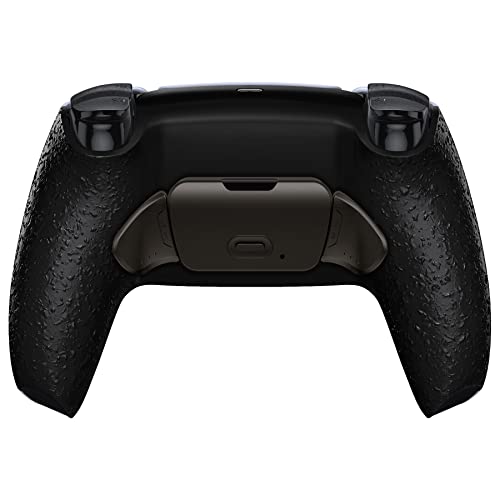 eXtremeRate Programmierbares Rise (RMB) Remap Kit für ps5 Controller BDM-030/040, Real Metal Buttons Remap Board&Texturiert Schwarz Rückgehäuse&Metall Back Paddles Set für ps5 von eXtremeRate