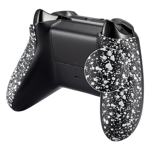 eXtremeRate Grips Case Gehäuse für Xbox One S/X Controller, Custom Griffe Hülle 3D-Spritzgriffe Shell Ersatzteile für Xbox One S/X Controller Model 1708-Texturiert-Weiß von eXtremeRate